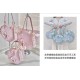 Sheep Puff Cookie Heart Matte Edition Bags(Reservation/5 Colours/3 Sizes/Full Payment Without Shipping)